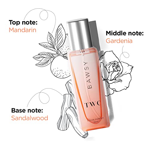 Image of The Woman Company (TWC) EDP BAWSY | Eau De Parfum | Long-Lasting Freshness | Citrusy & Floral | Specially Curated Perfume For Women - 20 ml