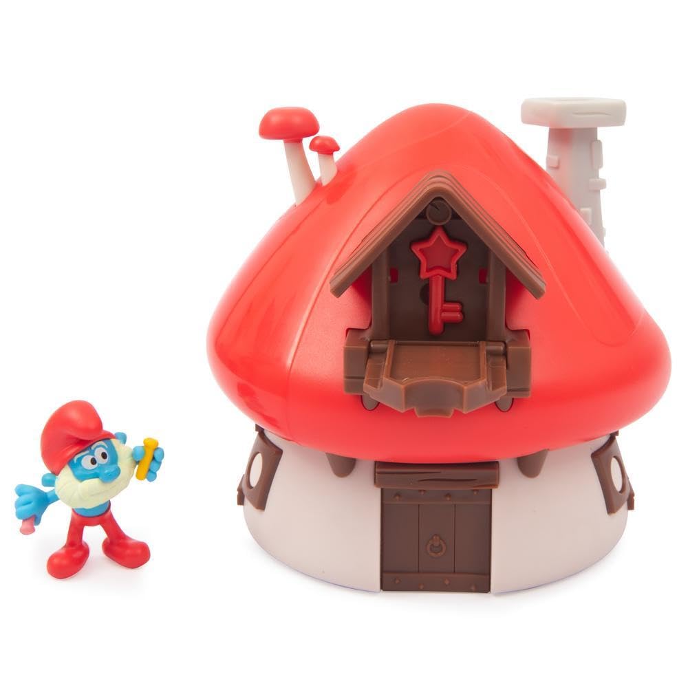 PITUFOS The Smurfs Magic Key Playset Papa House Domek z figurkami 5 cm +3 lata