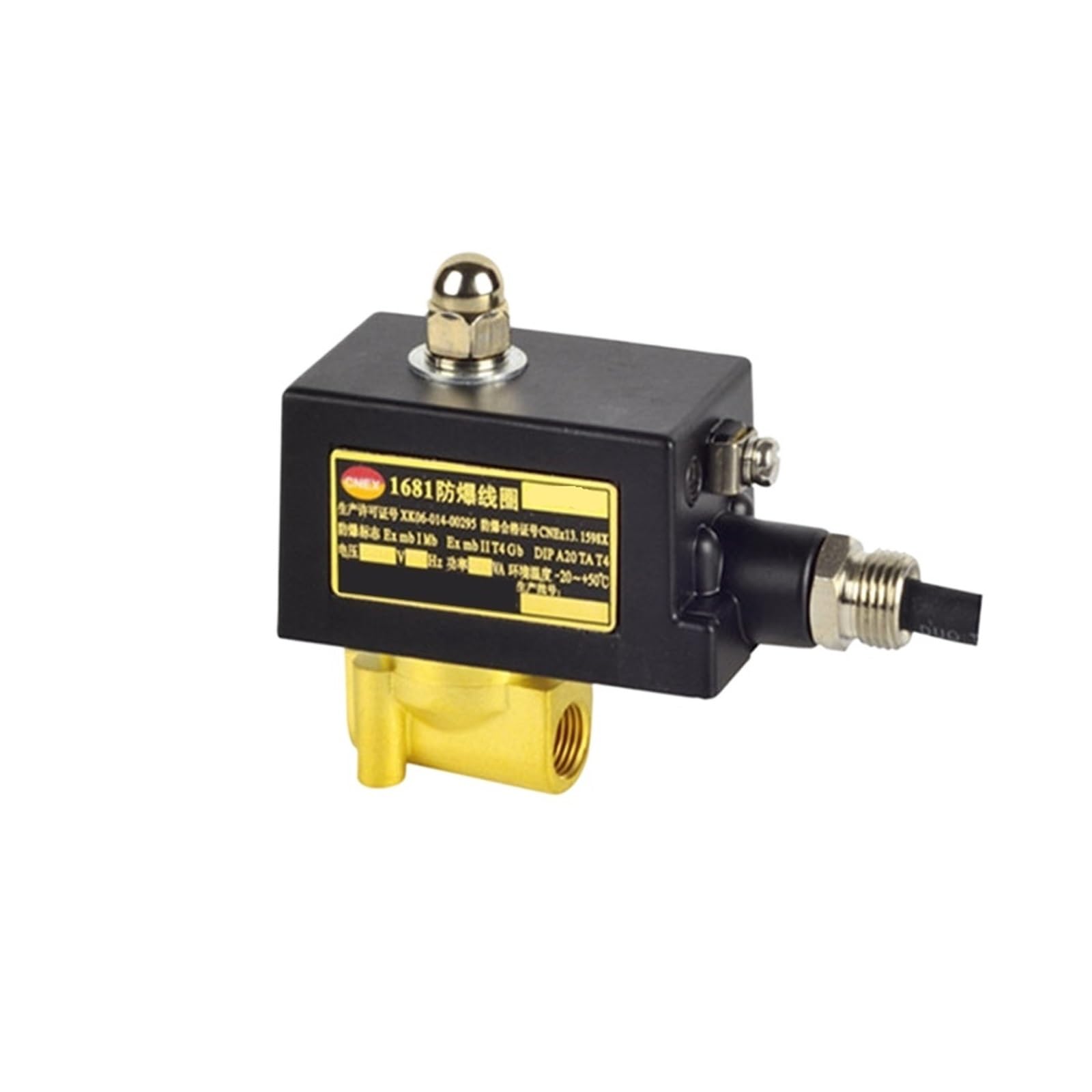 Uyqukggpsn Ct4 Explosion-Proof 2W-025-06 G1/8'' Normally Closed Direct Acting Solenoid Valve Explosion Proof All Copper Zero Start Water Valve