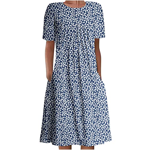 Retro Punkte Swing Kleid Damen - 1950er Style Mit Cap Sleeves Für Party & Tanz