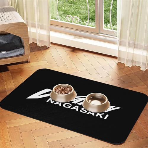 V・ファーレン長崎 ペット 食事マット 給餌パッド プレースマット トイレトレー Puレザー ゴムの底 滑り止め お手入れが簡単 洗える 猫 犬用 吸水性 速乾性 防汚 持ち運びが簡単 折りたたみ 大きいサイズ 長方形 30x45cm/40x60cm