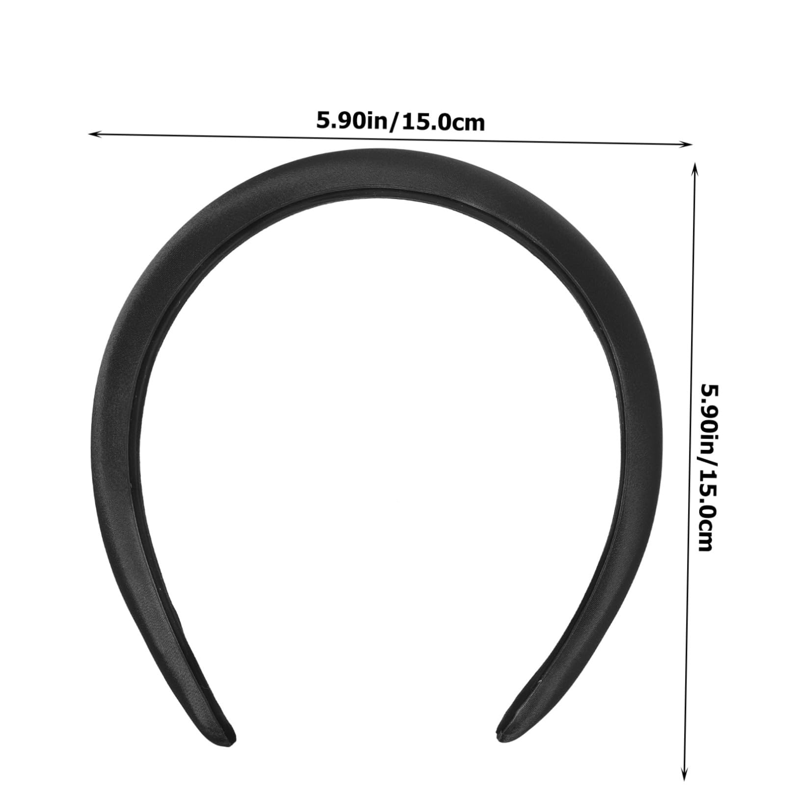 FRCOLOR 5piezas Diadema Ancha De Satén Padded Para Mujer Accesorios De Cabello Elegantes y Cómodos Para Uso Diario Eventos y Actividades Al Aire