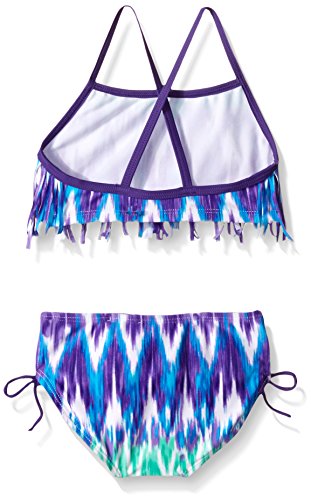 Kanu Surf Girls Beach Sport Fringe 2-Piece Bikini Swimsuit, Kelly Purple, 12 #TOP1