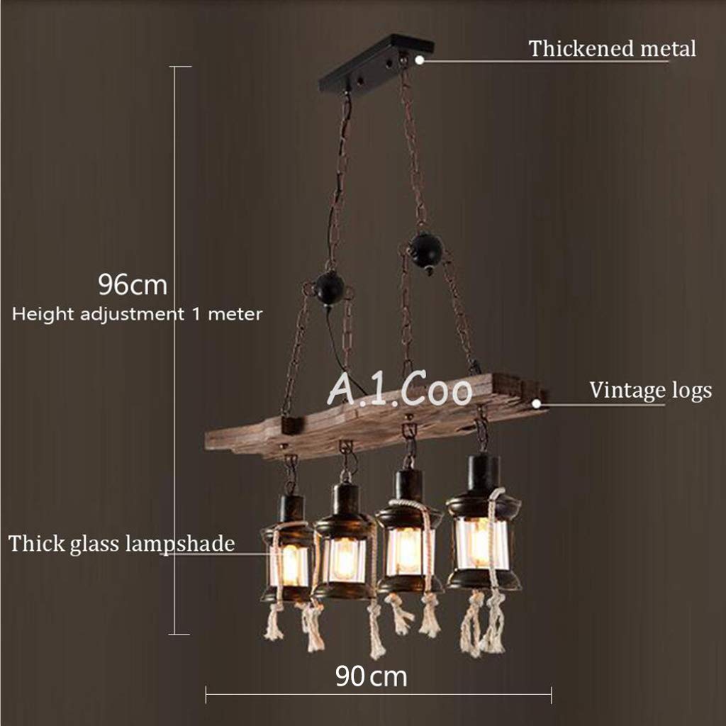 Pendentif E27 Lampe Suspendue Rétro Suspension En Métal En