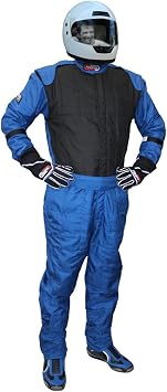 PROFOX-501 One-Piece Auto Racing Fire Suit SFI 3.2A/5 Blue-Black, MED