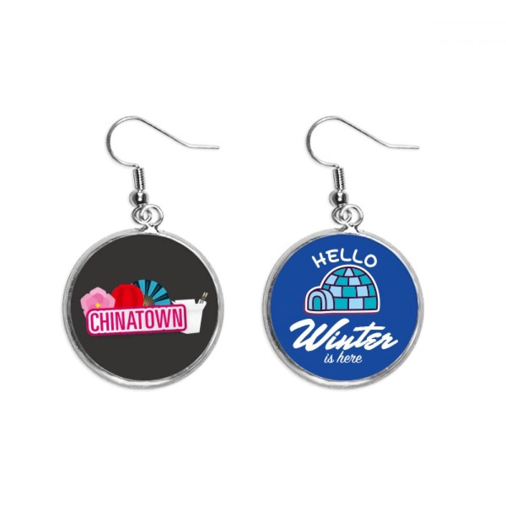 Pendientes de farol rojo con acabado de alta joyería para invierno 5