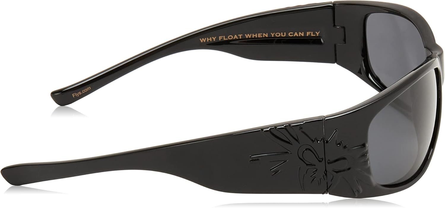Black Flys Unisex-Adult Sonic 2 Floating Polarized Shield Sunglasses