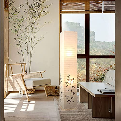 Lámpara de papel con soporte de hierro resistente para dormitorio 5