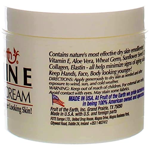 Fruit Of The Earth Vitamin E Skin Care Cream 4 Oz Per Jar- Pack Of 8 #TOP2