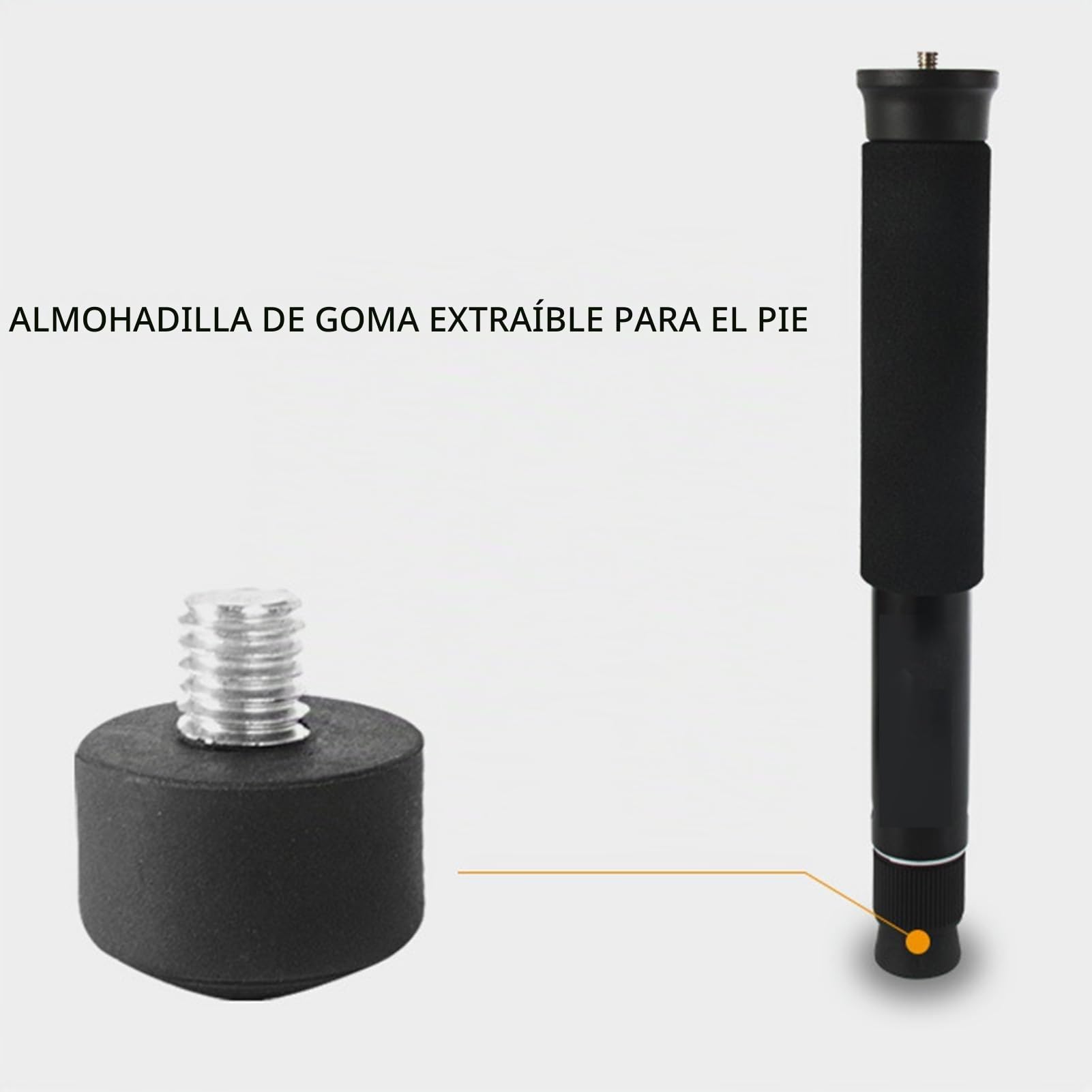 Monopie para cámara 8 Secciones Selfie Stick Bastón de Trekking Aleación de Aluminio Monopié liviano para Viajes para cámara DSLR Videocámara Senderismo Camping