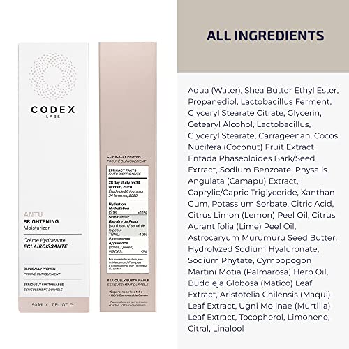 Codex Labs Antü Skin Barrier Moisturizer With M3 Antioxidant And Hyaluronic Acid - Plant-Based Daytime Repair, Protection And Hydration Face Moisturizer For All Skin Types - 50Ml #TOP1