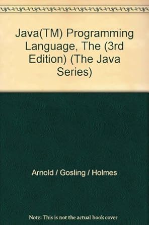 Java(TM) Programming Language, The (3rd Edition) (The Java Series ...