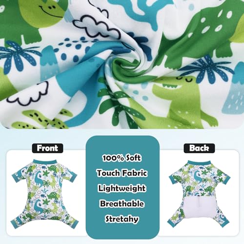Image of CuteBone Small Dog Pajamas Shirt Stretchy Summer Puppy Pjs Soft Cat Onesies Pet Clothes for Daily Wear DA27L