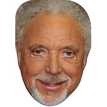 FoxyPrinting Tom Jones Music Star 2018 Celebrity Cardboard Party Face Mask Fancy Dress