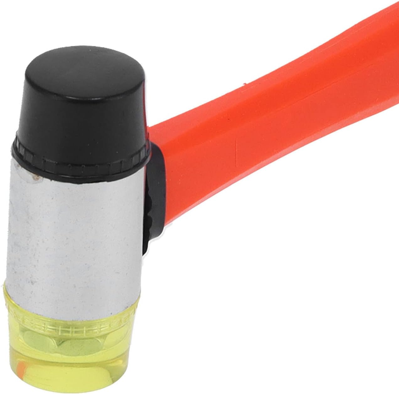 Rubber Mallet Hammer Double Faced Soft Mallet 40mm Diameter with 10.4" Soft Fiberglass Handle for Construction Home Renovation Flooring Installation