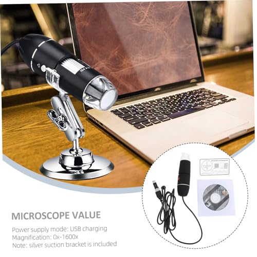 Microscope électronique USB portable 1600x en ABS d'observation éducative - 6