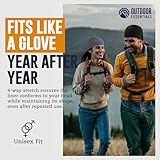 OutdoorEssentials Skull Cap - Thin Lightweight Beanie Hat Men and Women - Helmet Liner Caps Liners - Warm Womens and Mens Hats - Winter Running Beanies - Black & Grey - 2 Pack - Image 4