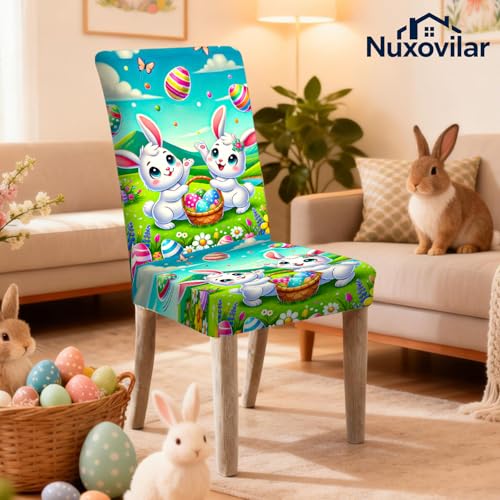 Image of Nuxovilar Bunny Floral Print Milk Silk 23.6x66.9in 4PCS Covers