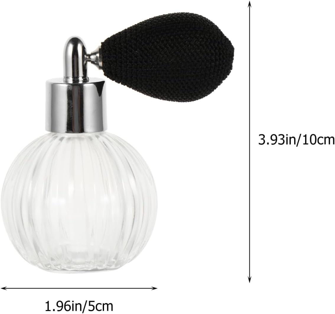 FRCOLOR 1set Vintage Pumpkin-shaped Perfume Atomizer with Air Bulb Refillable Spray Bottle for Perfume Lotion Oil for Daily Use and Travel Decorative Accent for Room and Bedroom image 2