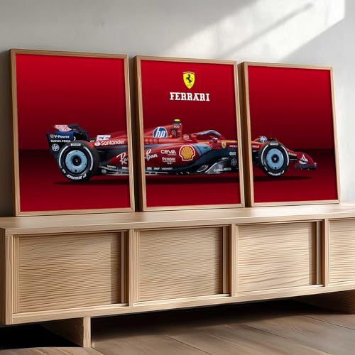 Image of kotart Big Sports Car Framed Posters Gift Items for Boys Room Wall Decoration Bedroom Living Room Office Studio Decor | Car Poster Frame for Wall Decor Set Of 3 Size (13 X 17 inch)