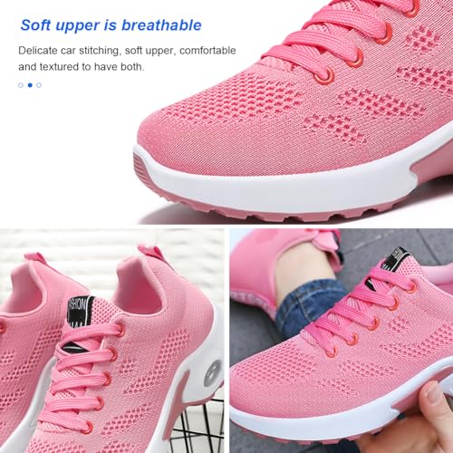 Image of Padgene Womens Sneakers Air Cushion Running Shoes Lightweight Tennis Walking Shoes Mesh Breathable Gym Work Fashion Sneakers Athletic Comfortable Casual