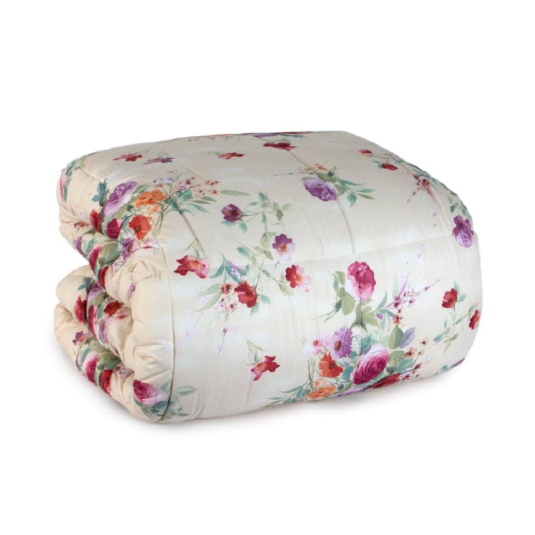 Caleffi Atlantis Steppdecke Winter Doppelbett - Mikrofaser, 260x265 Cm, Beige