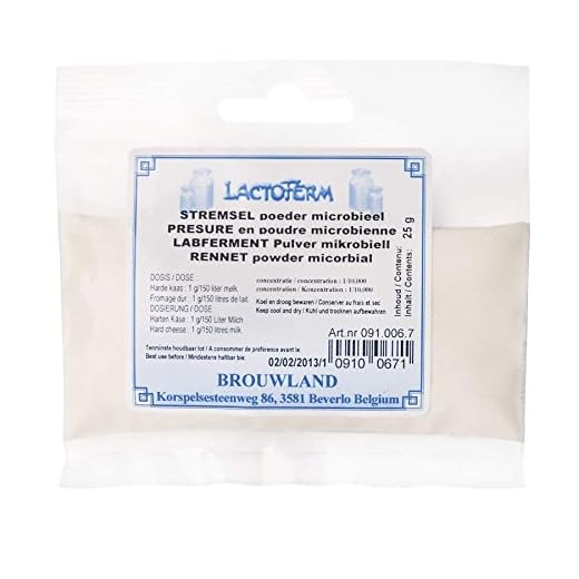 AlcoFermBrew Cuajo microbiano en Polvo, 25 g - Cuajo para Hacer Queso, lipasa, cloruro de Calcio, Cultivo de Queso, cuajo líquido, cuajo de Animal
