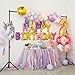 Backdrop Stand 10x7.5ft (WxH), Photo Backdrop Stand for Parties, Heavy Duty Background Stand Kit with 6 Clamps and 2 Sandbags