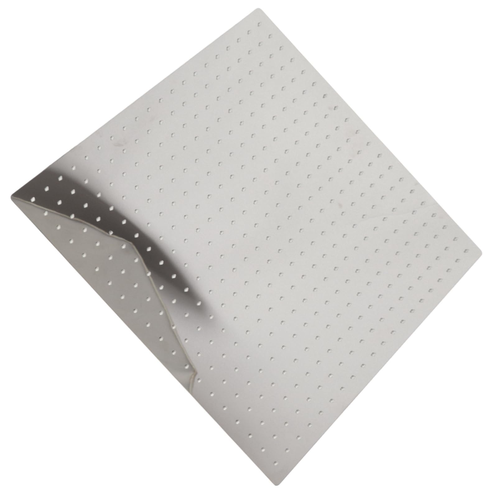 Alcachofa de ducha de techo de acero inoxidable 50x50 cm, ducha de lluvia cuadrada empotrada con conector G1/2 recto, para baño moderno