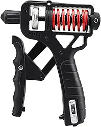 Hand Grip, Hand Grip Fortalecedor de Mão com Contador 5-165kg Aiker, AjustáVel Handgrip, Contagem de 0-99 Grip com Mola Dupla, Fortalecedor de Mão, Antebraço