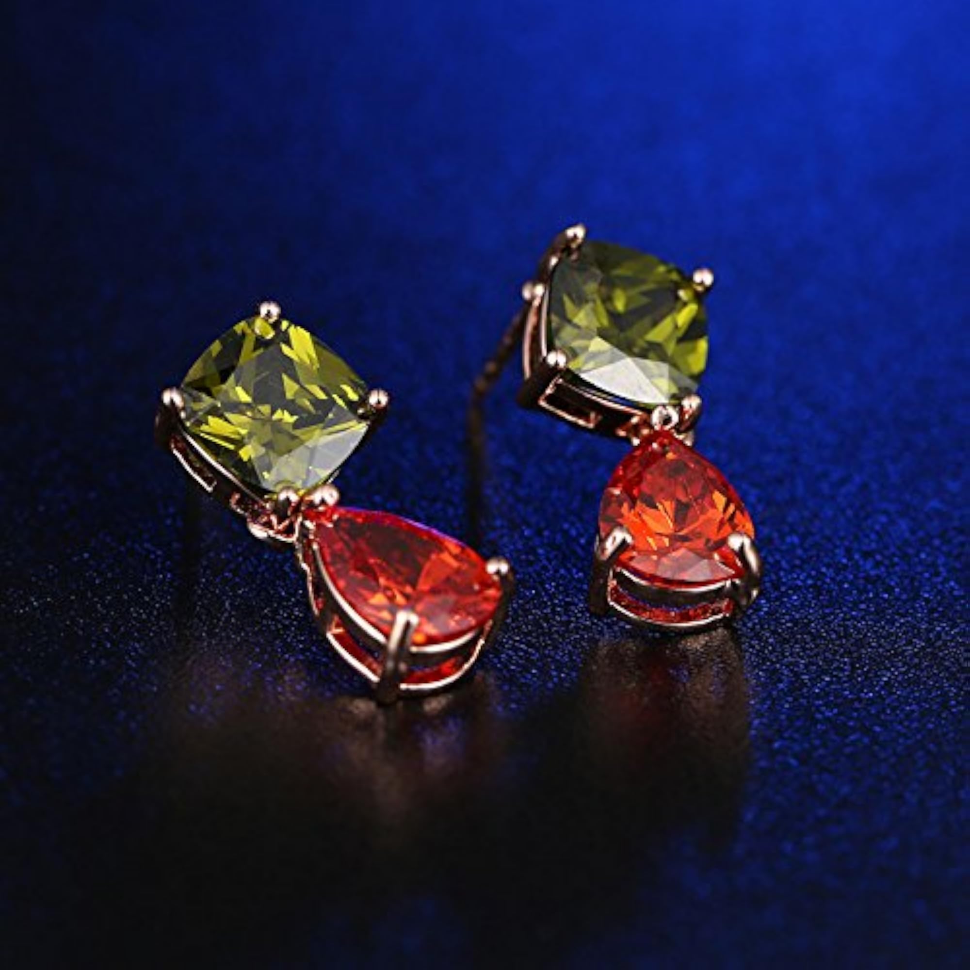Crystal Elements Sparkling Drop Earrings Combo Jewellery