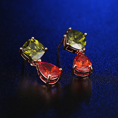 Crystal Elements Sparkling Drop Earrings Combo Jewellery