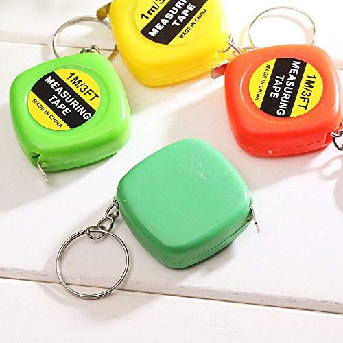 Mini cinta métrica portátil extensible 1m 3ft (2 piezas) miniatura 2