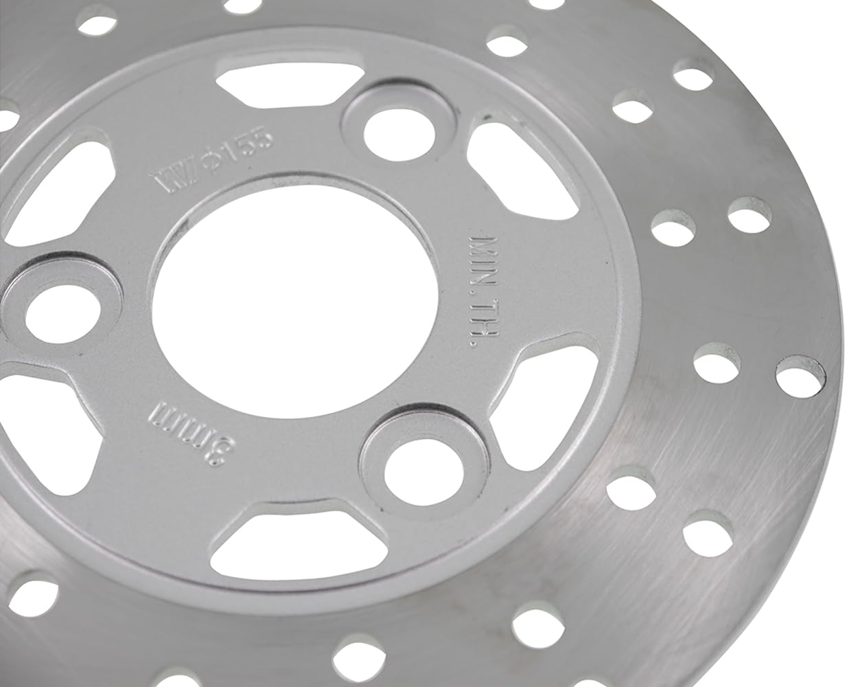 2EXTREME Disque de frein, modèle compatible avec PEUGEOT Ludix 50, SVM 50 | 155 millimètres, trois points, cercle 40,5 millimètres; compatible avec PEUGEOT V-Click 50, compatible avec PIAGGIO Zip 50