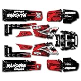 Red Savage Camo Racing Fender Graphics Kit fits Yamaha Banshee 350 Twin