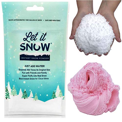 Let It Snow Instant Snow Powder | Made In The Usa Premium Fake Artificial Snow | Great For Holiday Snow Decorations And Slime | Makes 2 Gallons #TOP1
