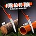 GROWIT Folding Camping saw 11 Inch - Heavy Duty Pruning Saw with Triple-Cut SK5 Blade, 7 TPI Razor Teeth for Tree Trimming, Wood Cutting, Camping, Bushcraft, and Gardening