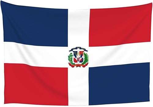 Miniatura 1 de LIFANGMI Tapiz de la bandera de la República Dominicana de 60 x 40 pulgadas, tapiz decorativo para dormitorio, sala de estar, dormitorio