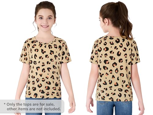 Girls’ Graphic Tees - Gymnastics Theme, Roller Skating & Butterfly Shirts Smiling Face Print Casual Top Size 6-182