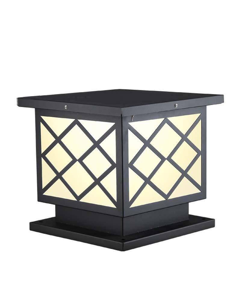 QUSYZD Post Lights Outdoor,Solar Energy Pillar Light Outdoor Waterproof Simple Villa Courtyard Light Wall Lights Outdoor Fence Pillar Light Doorway Balcony Led Lights Decoratio,White Light-35 * 32cm