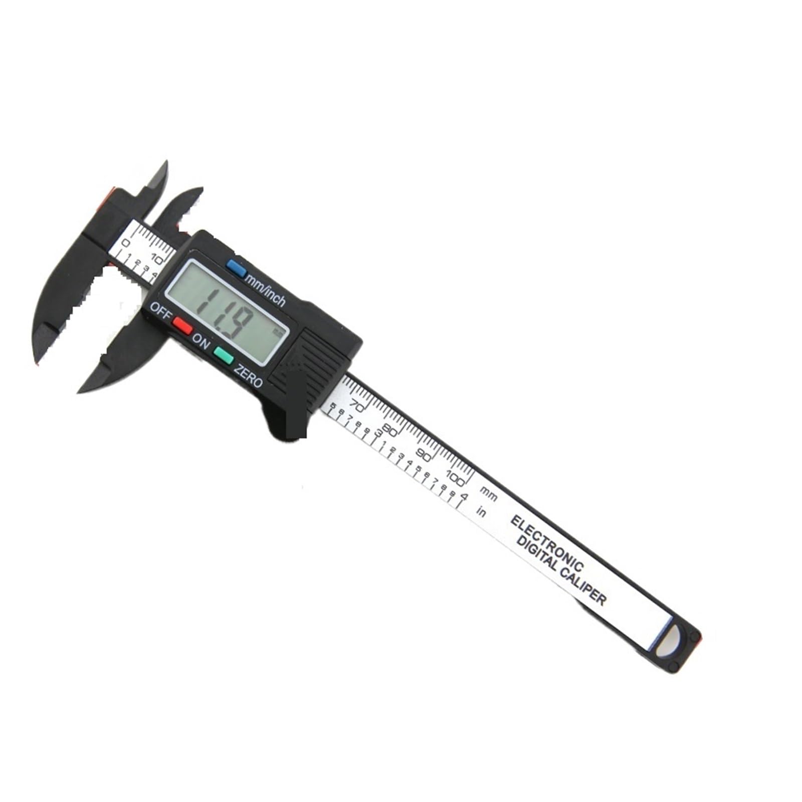 SWENEEN Digital Vernier Caliper Plastic Pachometer Digital Ruler Carpentry Tools Caliber Measuring Tools Digital Calipers Depth Gauges,Caliper Black 100