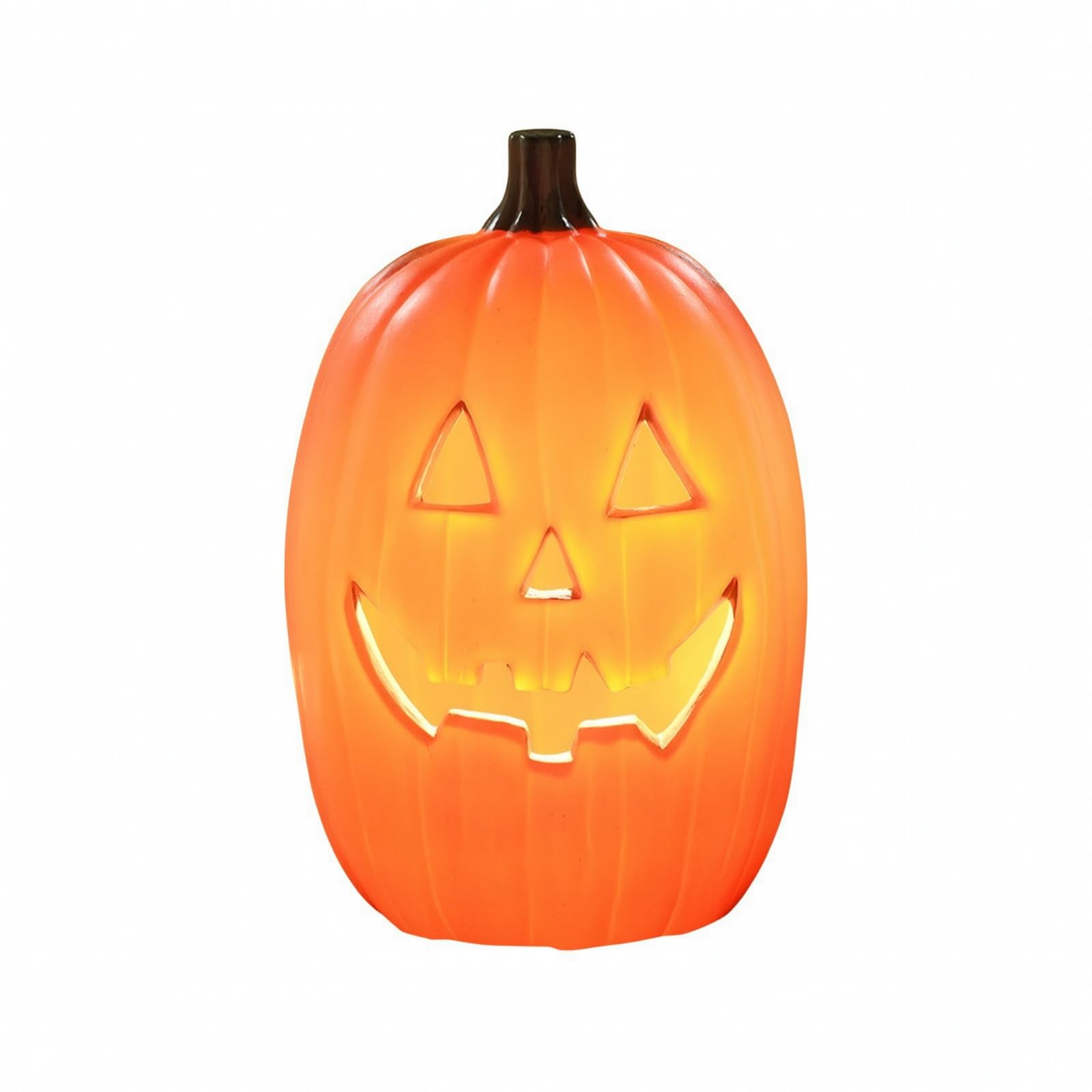 Zucca Decorativa Zucca Luminosa Zucca Halloween Lanterna Zucca Intagliata con Motivo Traforato in PVC con Componenti | Effetto Luminoso Interno, Intagliato, Luci a Forma di Zucca, per Vetrine