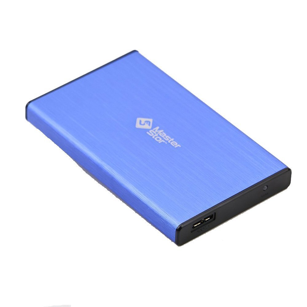 MasterStor 2 años de garantía-Unidad de Disco Duro Externo USB 3.0 Super-rápido de 2.5 Pulgadas SATA Laptop Disco Duro Disco Duro portátil Azul (80 GB, 120 GB, 160 GB, 320 GB, 500 GB, 1 TB) (160GB)