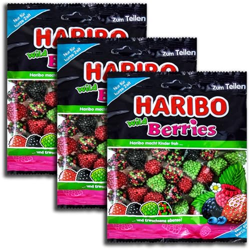 3 er Pack Haribo Wild Berries 3 x 175 g