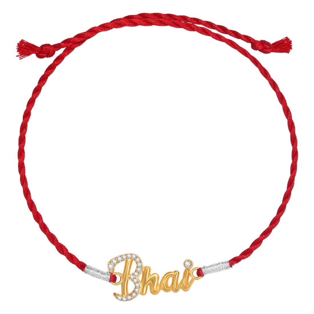 ZAVYA 925 Sterling Silver Bhai Cubic Zirconia Gold Plating Silver Rakhi | Rakhi for Brother-Happy Rakshabandhan | With Certificate of Authenticity and 925 Hallmark (B0D797SRZN) Amazon Price History, Amazon Price Tracker