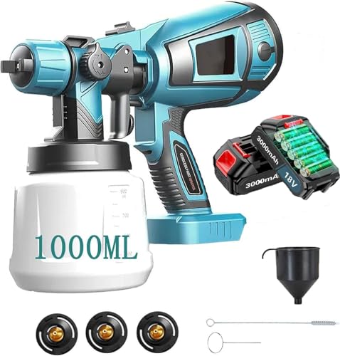 Makita Cordless Paint Sprayer with 3000mAh Battery