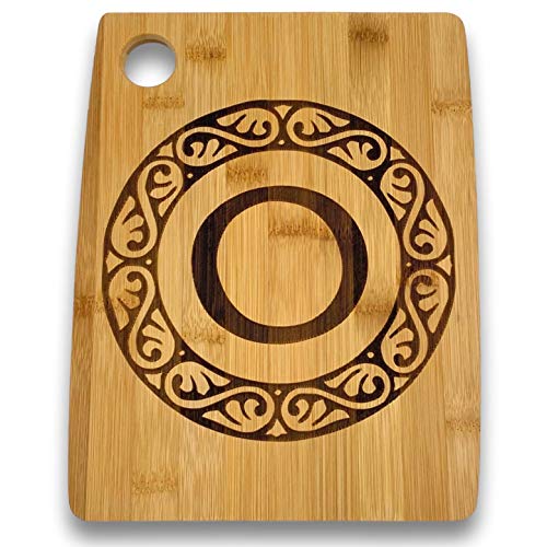 Custom Catch Personalized Cutting Board - Custom Bamboo Gift - Letter O