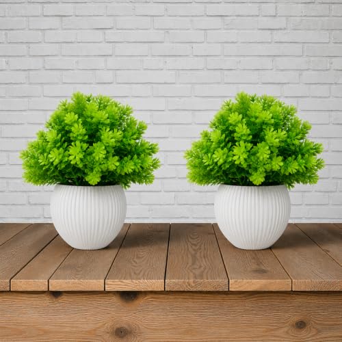 15 Artificial Plant Decorating Ideas 55 Pack of 2 Artificial Boxwood Plants with Pot โ Decorative Indoor ...