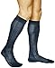 Produktbild vitsocks Herren 100% Baumwolle Kniestrümpfe dünn Anzug (2x PACK) premium lange Socken, dunkelblau, 42-43