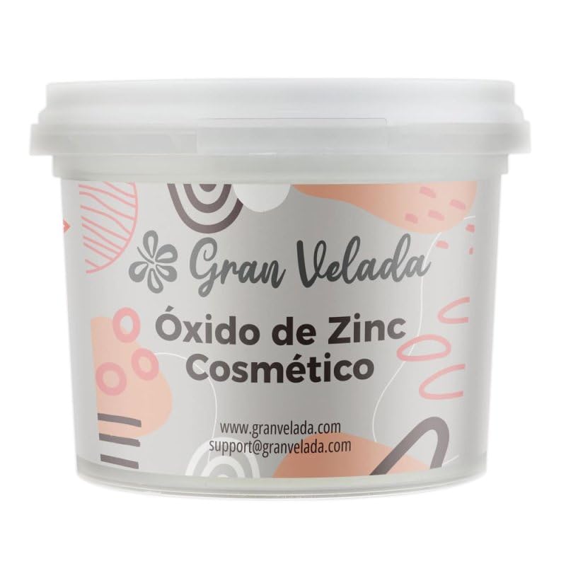 Gran Velada – Óxido de Zinc Cosmético USP 1000 cc | Zinc Oxide en Polvo | Oxido de Zinc Sin Nanopartículas para Crema, Maquillaje y Cosmética | Ingrediente Cosmético en Polvo Blanco de Alta Pureza